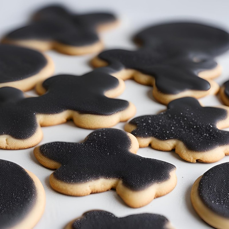 GranAroma Black Sanding Sugar, Festive, Fine Ground Crystals, Decorate Cakes