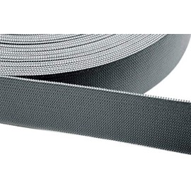 Jajasio Elastic Band for Sewing 20 mm Wide in 20 Colours 19 - Medium Grey 12 Metres