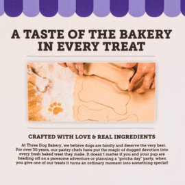 Three Dog Bakery Lick'n Crunch! Sandwich Cookies Variety Pack Premium Treats for Dogs, Carob/Peanut Butter, Golden/Vanilla, & Pupper Butters, 37.8 Ounces, 3-Pack