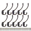 Heavy Duty Dual Coat Hooks 10 Pack Wall Mounted Hooks