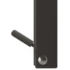 Yamazaki Industries 2487 Magnetic Folding Door Stopper, Black, Approx. W