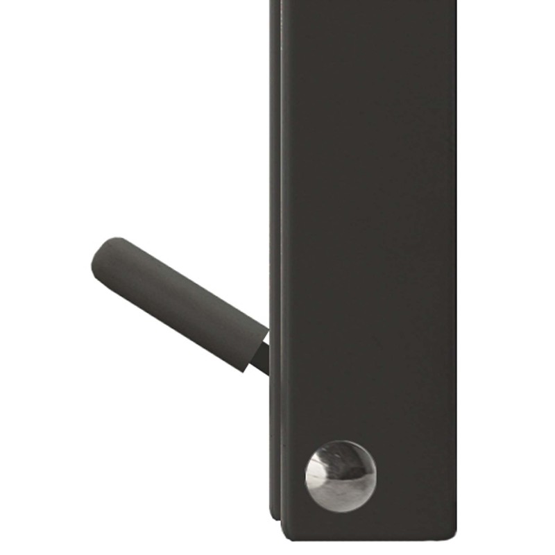 Yamazaki Industries 2487 Magnetic Folding Door Stopper, Black, Approx. W