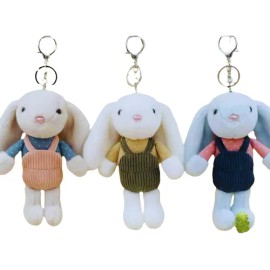 3 Llavero Pascua Kawaii Colgante Conejo Bunny Color