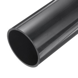 sourcing map 4 Inch PVC Rigid Tube Round Pipe Tubing Hardware Tubing 99.4mm ID 110mm OD 9" Length Dark Grey High Impact for Water Pipe, Crafts, Cable Sleeve