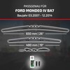 HEYNER® Windscreen Wiper Set Suitable for Ford Mondeo IV (03.2007-12.2014)
