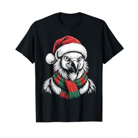 Vulture Xmas Santa Hat Scarf Christmas Costume T-Shirt