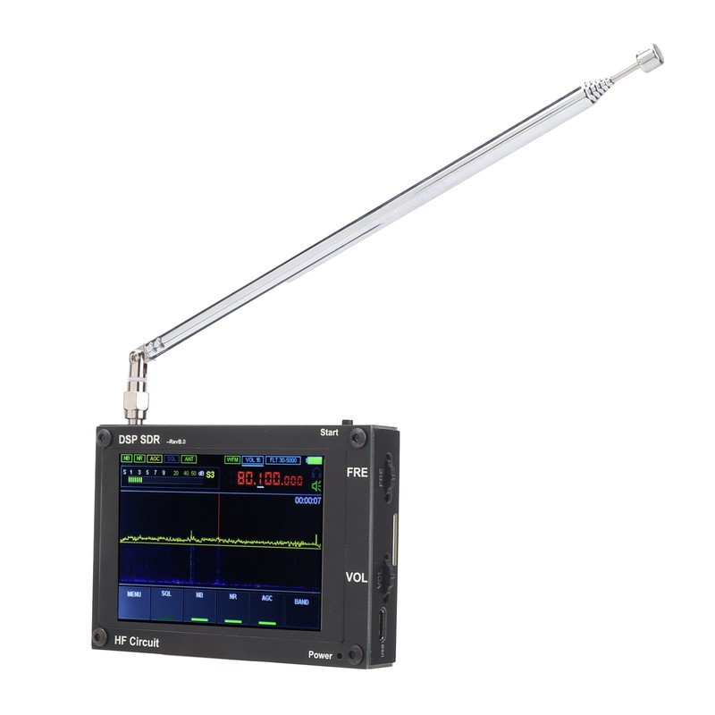 Wireless Receiver Black UltraThin DSP SDR HAM Receiving Radio Equipment