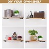 AddGrace 4 Pack Shelf Brackets Wall Mounted Black Shelf Brackets