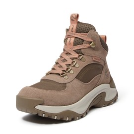 Timberland Women's Mt. Maddsen Peak Mid Lace-Up Waterproof Hiking Boot, Taupe Suede, 8.5