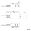 Sanwa Supply (サンワサプライ) Micro Tap 2 Outlets 0.2m Foldable Swing