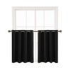 Deconovo Short Valances, Blackout Small Window Curtains, Basement Room Darkening