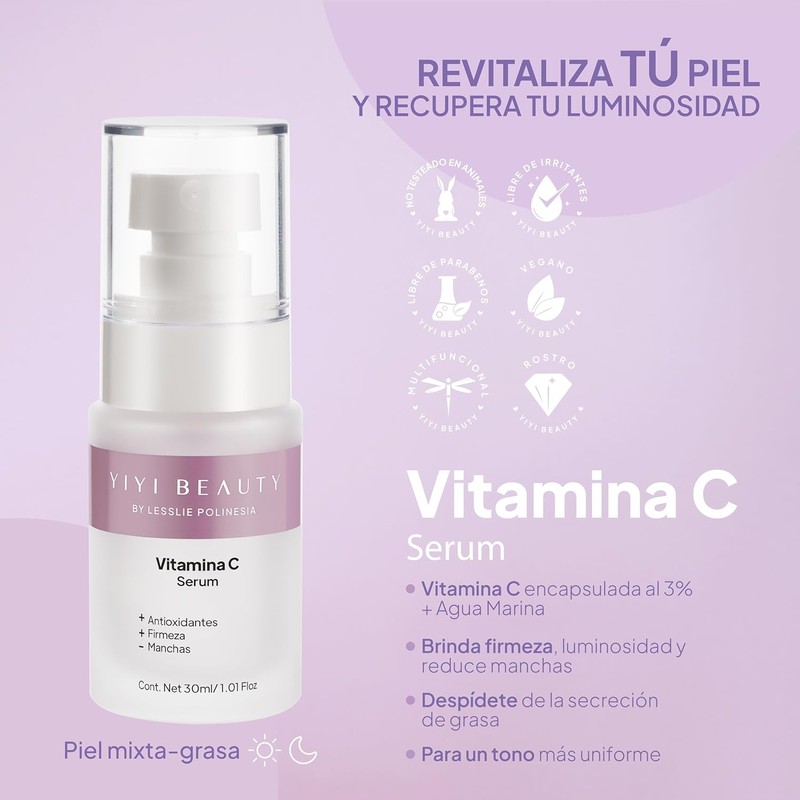 Yiyi Beauty By Lesslie Polinesia YB0012-00 Vitamina C 30 Ml