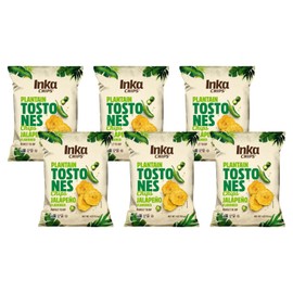 Inka Jalapeño Flavored Tostones Chips, Gluten Free, Non GMO, 4 Ounces (Pack of 6)