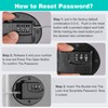 2 Pack Refrigerator Lock - Heavy Duty Combination Fridge Lock,