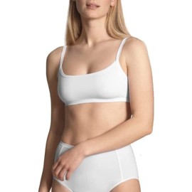 CALIDA Eco Sense Women's Quick Drying and Odour-Inhibiting Bustier, White