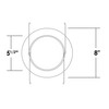 NICOR Lighting 6 inch Oil-Rubbed Bronze Recessed Shower Trim with
