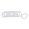 Tendance PVC Curtain Rings, Transparent, Set of 12