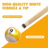 HNQQ 58 One Piece Pool Cue Stick with 13MM Leather