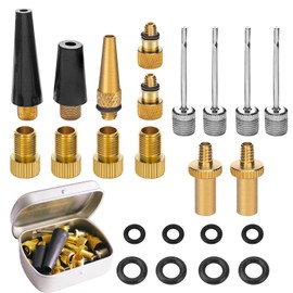 GIYAWA 23PCS Universal Ball Pump Needle Kit for Basketball Football Bicycle Tires with Multi-Valve Adapter DV AV SV Portable Sports Ball Inflator Accessories