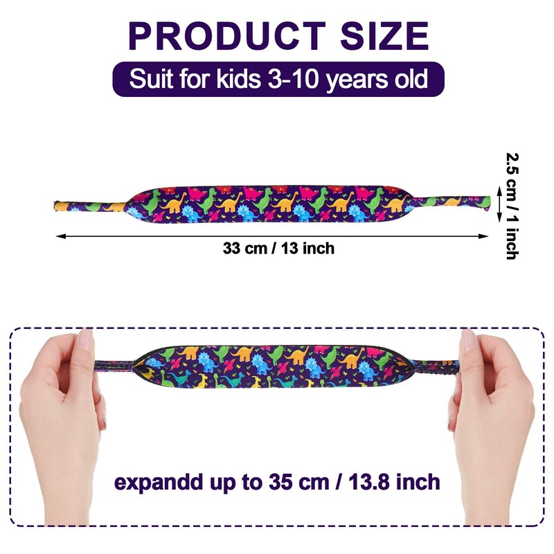 Weewooday 6 Pieces Kids Eyeglass Strap Nonslip Sunglasses Holder Lanyard