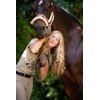 Roeckl Sports equestrian gloves MUENSTER, summer riding glove, dark taupe