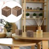 Leinuosen 4 Pcs Wooden Essential Oil Diffuser Square Diffuser Wooden