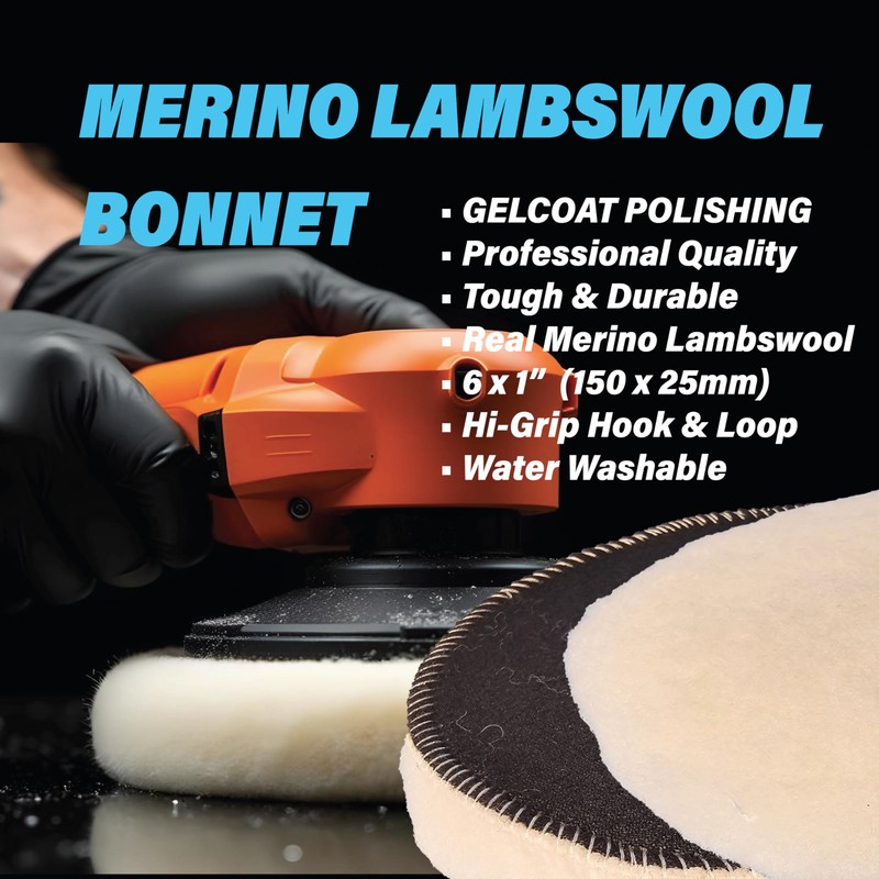MINK METAL Clarity Compound, Merino Lambswool Buffing, Polishing & Compounding