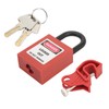 Circuit Breaker Lockout Device Brass 25mm Shackle Nylon Padlock for