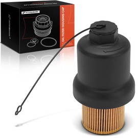 A-Premium Oil Filter Housing Cap Assembly Compatible with Volkswagen Jetta 2005-2014, Passat 2012-2014, Golf 2010-2014, Golf Sportwagen 2010-2013, Beetle 2006-2014, Beetle Cabrio 2010-2011, Rabbit