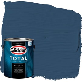 Glidden Total 1 gal. Blueberry Pie/Blue Eggshell Interior Paint with Primer