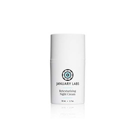 January Labs Skin Essentials Crema De Noche Retexturizante, Hidratante Antiarrugas, Frasco De 1.7 Oz.                                                 