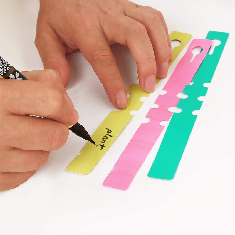 MEISO Pack of 240 6 Colours Plastic Plant Stake Loop