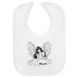 'Blessed Angel' Soft Cotton Baby Bib (BI00060087)