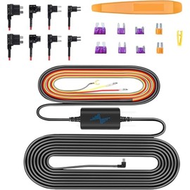 Dash Cam Hardwire Kit, 12V to DC 5V / 2A Hardwire Kit Fuse with Fuse Taps and Installation Tools, 11.5ft