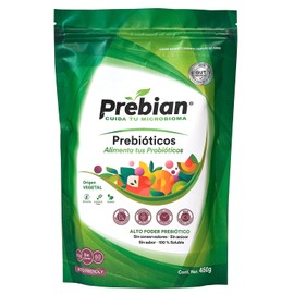 Prebian, Prebióticos, Alimenta tus Probióticos, Fortalece la Microbiota intestinal, Favorece la Salud Digestiva. Sin Sabor, Keto Friendly.