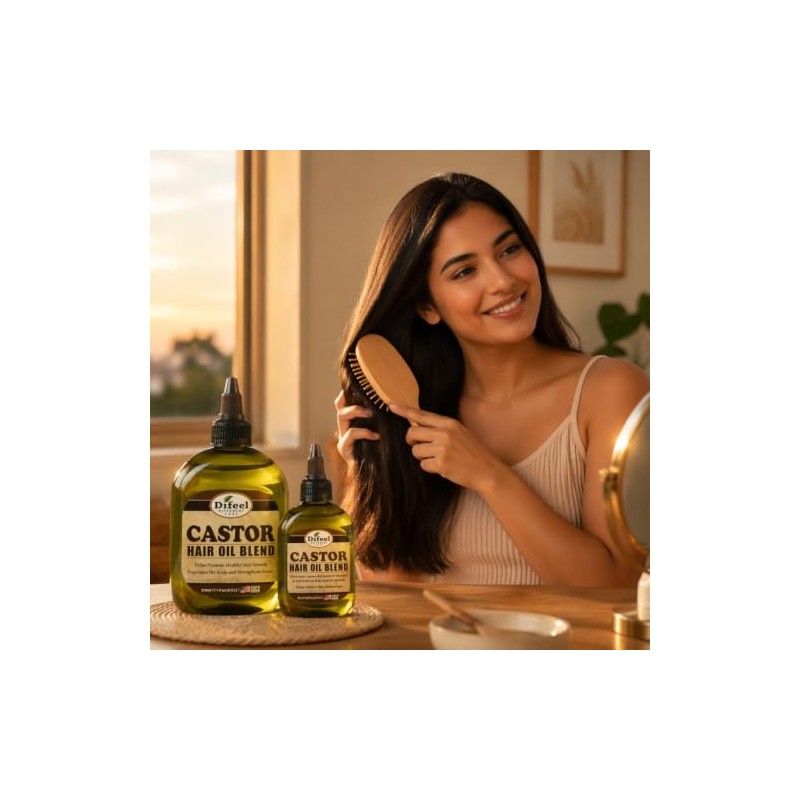 Difeel Aceite de ricino 99 natural de primera calidad, 7.1