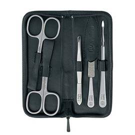 Niegeloh - Nevada Zip NL82868 L 5 Piece Manicure Set in Leather Case