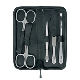 Niegeloh - Nevada Zip NL82868 L 5 Piece Manicure Set in Leather Case
