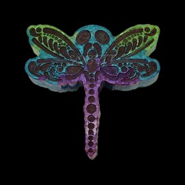 SOBEIT Dragonfly Car Freshie Mold, Cute Dragonfly Silicone Freshie Mold, Silicone Epoxy Resin Mold for Freshie Making Aroma Bead, Candle, Soap, Resin,Wax Melt, Baking, Pendant, DIY Crafts
