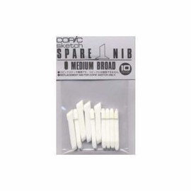 Copic Medium Broad Replacement Nib for Sketch/Ciao Markers, Package of 10 (MEDBRDN)