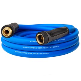 Sowgreen Upgraded Garden Hose 25 ft with 360° Rotating Handle, 2025 New Hybrid Water Hose 25FT, Flexible, Lightweight, Durable, Heavy Duty, All-weather, 3/4" Leakproof Solid Brass Fittings