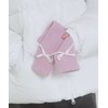 Pink Pineapple Satin Ribbon Gloves_Lavender