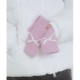 Pink Pineapple Satin Ribbon Gloves_Lavender