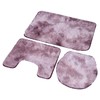 3Pcs Bathroom Rug Set Soft Non Slip Toilet Lid Cover