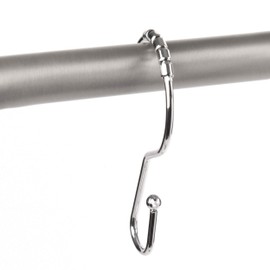 Umbra Ride Chrome Shower Curtain Rings, Set of 12