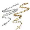 Pack of 2 Rosary Necklaces, Rosary Catholic Chain, Rosary, Cross