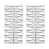 Pack of 60 Christmas Baubles Hooks 'Chrome Silver Star' Hanger