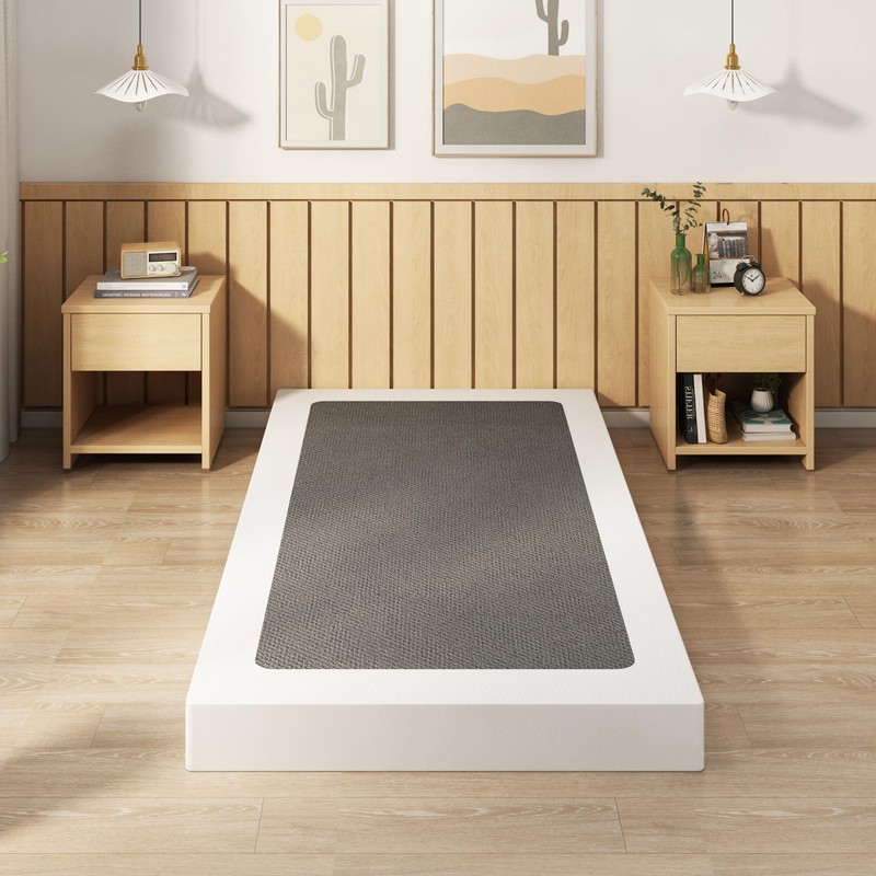 EMODA 5 Inch Twin Box Spring Bed Base, 1500 lbs