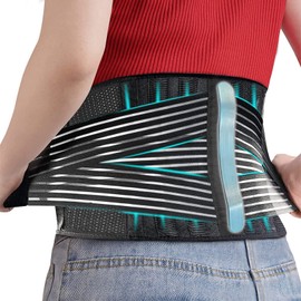 ALBERTO Soporte Lumbar para Hombres y Mujeres,Fajas de Gym para Moldear Cintura y Abdomen，para Dolor de Disco herniado, ciática y escoliosis, protegen la Cintura y los músculos de la Espalda。