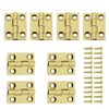 Jinyuanchao Mini Solid Brass Hinges Cabinet Drawer Butt Hinges for